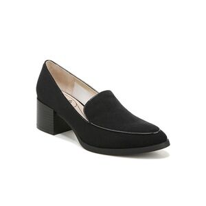 Lifestride Sz 7W Women’s Devyn Chunky Heel Loafer Pump in Black